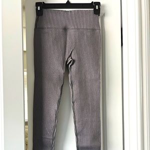 Fabletics Purple ribbed 7/8 Leggings